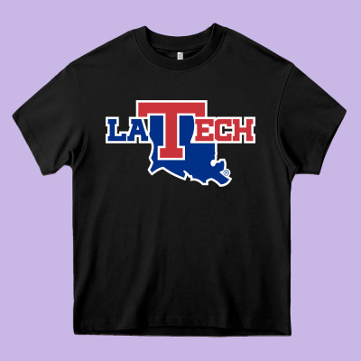Louisiana Tech Athletics Heavy Core Tee Designed By Artisfamous