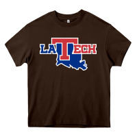 Chocolate Brown louisiana tech athletics Heavy Core Tee - artisFamous