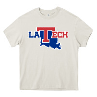 Cream louisiana tech athletics Heavy Core Tee - artisFamous