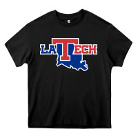 Black louisiana tech athletics Heavy Core Tee - artisFamous