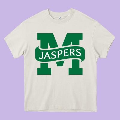 Manhattan Jaspers Heavy Core Tee Designed By Artisfamous