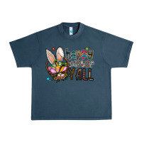 Midnight Navy happy easter y all Urban Heavy Tee - CowhideDigitalArt