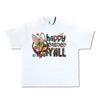 White happy easter y all Urban Heavy Tee - CowhideDigitalArt
