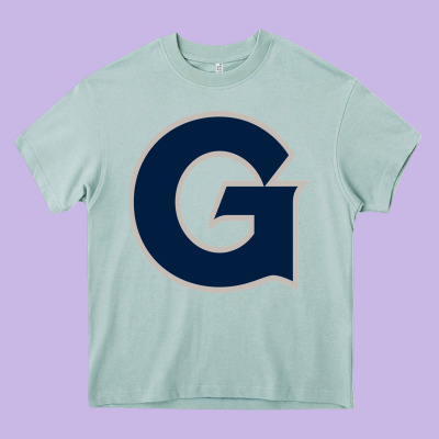 Georgetown Hoyas Heavy Core Tee Designed By Artisfamous
