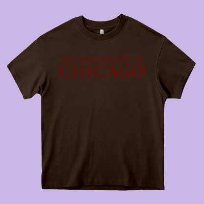 College Of Chicago Heavy Core Tee Designed By Artisfamous
