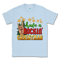 Dusty Blue have a rockin christmas Classic Tee - BarkalooDesign