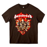 Chocolate Brown hatebreed 3 Heavy Core Tee - artisFamous