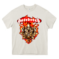 Cream hatebreed 3 Heavy Core Tee - artisFamous