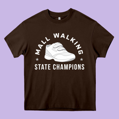 Funny Mall Walking State Champions Heavy Core Tee Designed By Artisfamous