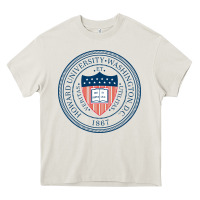 Cream howard university Heavy Core Tee - artisFamous