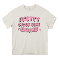 Cream Pretty Girls Like Anime Heavy Core Tee - artisFamous