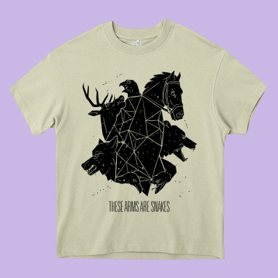 These Arms Are Snakes Heavy Core Tee Designed By Artisfamous