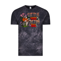 Cloud Black Little Miss Cotton Tail Vintage Tee - CowhideDigitalArt