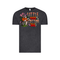 Vintage Black Little Miss Cotton Tail Vintage Tee - CowhideDigitalArt