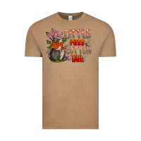 Vintage Coffee Little Miss Cotton Tail Vintage Tee - CowhideDigitalArt