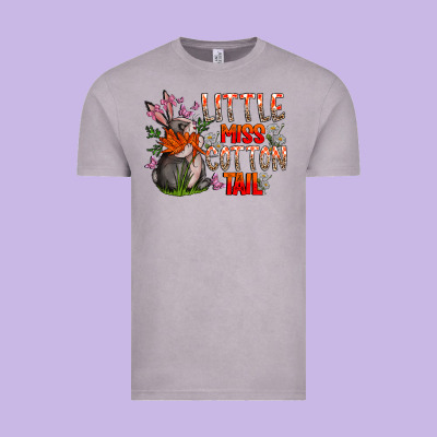 Little Miss Cotton Tail Vintage Tee Designed By Cowhidedigitalart