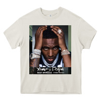 Cream Rest in Peace Young Dolph Heavy Core Tee - artisFamous