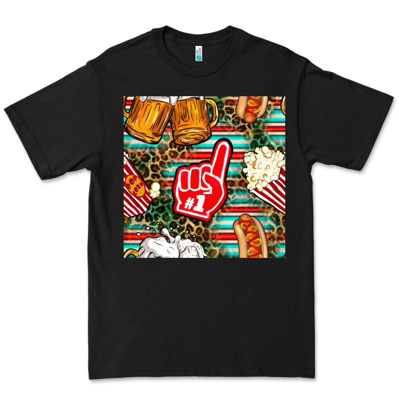 American Football Snacks With Serape And Leopard Premium Tee by BundleAndBundleShop | Teevron