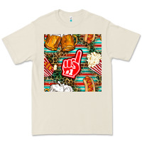 Bone american football snacks with serape and leopard Premium Tee - BundleAndBundleShop
