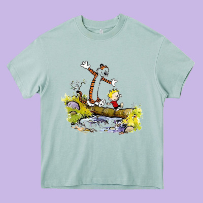 Calvin And Hobbes Bill Watterson Heavy Core Tee Designed By Artisfamous