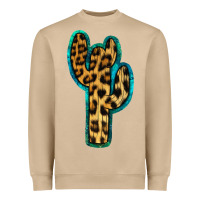 Mushroom Turquoise Leopard Cactus Heavyweight Sweatshirt - RanaPortraitStore