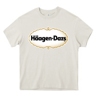 Cream häagen dazs Cafe and Resto Heavy Core Tee - artisFamous