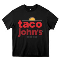 Black Taco John's Resto Heavy Core Tee - artisFamous