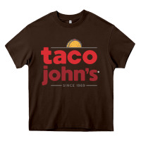 Chocolate Brown Taco John's Resto Heavy Core Tee - artisFamous