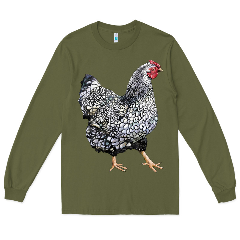 Wyandotte Chicken Long Sleeve Tee by LillyAllenDesigns | Teevron