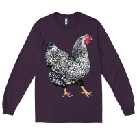 Plum wyandotte chicken Long Sleeve Tee - LillyAllenDesigns