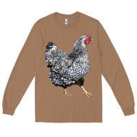 Toasted Coconut wyandotte chicken Long Sleeve Tee - LillyAllenDesigns