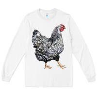 White wyandotte chicken Long Sleeve Tee - LillyAllenDesigns