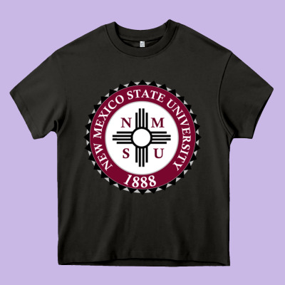 Nmsu Seal Heavy Core Tee Designed By Artisfamous