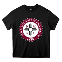 Black nmsu seal Heavy Core Tee - artisFamous