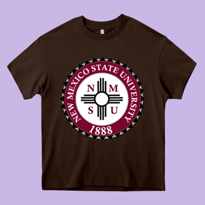 Nmsu Seal Heavy Core Tee Designed By Artisfamous