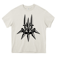 Cream yorha white insignia Heavy Core Tee - artisFamous