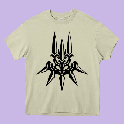 Yorha White Insignia Heavy Core Tee Designed By Artisfamous