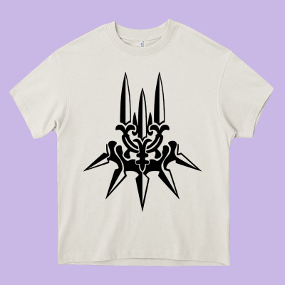 Yorha White Insignia Heavy Core Tee Designed By Artisfamous