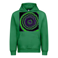 Emerald halloween tie dye pattern black Urban Hoodie - RanaPortraitStore