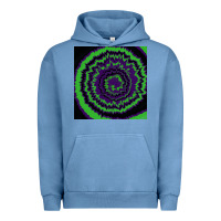 Pigment Pebble Blue halloween tie dye pattern black Urban Hoodie - RanaPortraitStore
