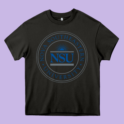 Nova University Heavy Core Tee Designed By Artisfamous