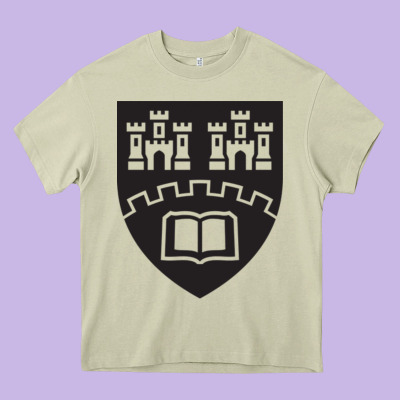 Northumbria University New Coat Of Arms Heavy Core Tee Designed By Artisfamous