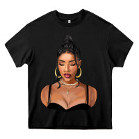 Black black woman Heavy Core Tee - FaDigitalArtStudio
