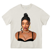 Cream black woman Heavy Core Tee - FaDigitalArtStudio