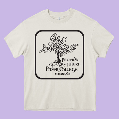 Pitzer College Seal, Cali Heavy Core Tee Designed By Artisfamous