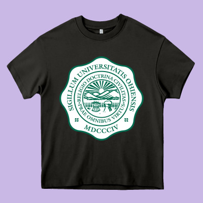 Ohio University Heavy Core Tee Designed By Artisfamous