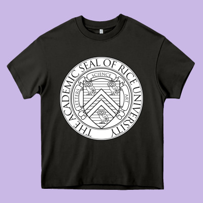 Rice University Heavy Core Tee Designed By Artisfamous