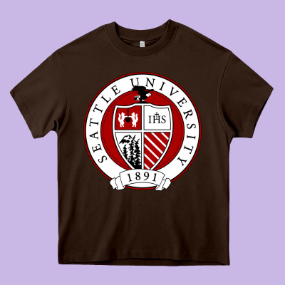 Seattle University Heavy Core Tee Designed By Artisfamous
