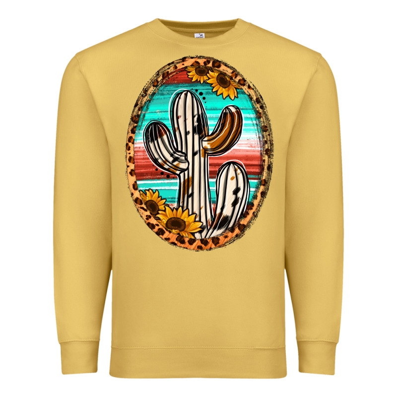 Western Cactus Premium Sweatshirt by Jasminsmagicworld | Teevron