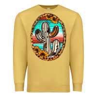 Antique Gold Western Cactus Premium Sweatshirt - Jasminsmagicworld